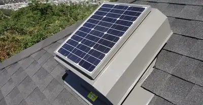 attic fan installation services with energy-efficient roof-mounted ventilation system in Tucson, AZ