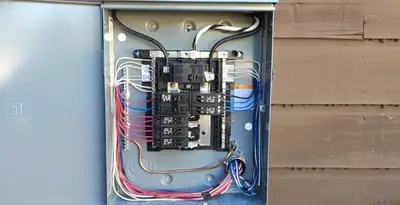 electrical panel upgrade service featuring newly installed electrical panel wired by licensed electricians in Tucson, AZ