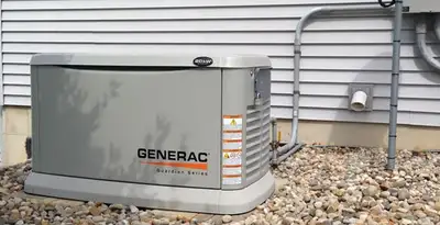 generator installation service featuring outdoor standby generator setup by licensed electricians in Tucson, AZ