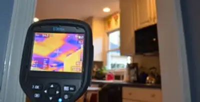 home energy audit service using thermal imaging to evaluate electrical efficiency inside a home in Tucson, AZ