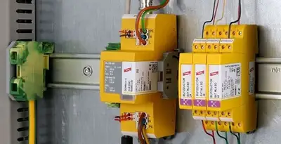 lightning surge protection system with surge suppressors installed by electrical service professionals in Tucson, AZ