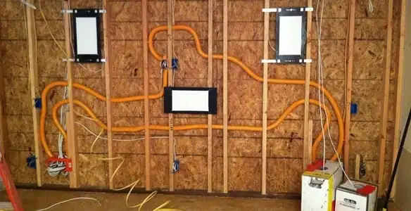 new construction wiring project displaying complete electrical system layout installed by professionals in Tucson, AZ