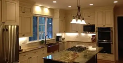 Recessed lighting installation enhancing interior lighting by professional electricians in Tucson, AZ