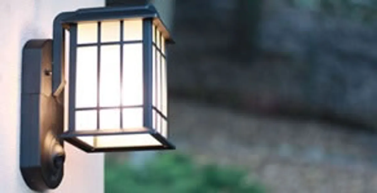 security light installation services with professionally mounted exterior wall light in Tucson, AZ