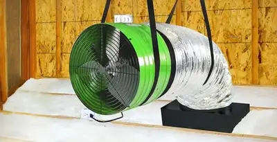 whole house fan installation services with professionally mounted ventilation fan system in Tucson, AZ